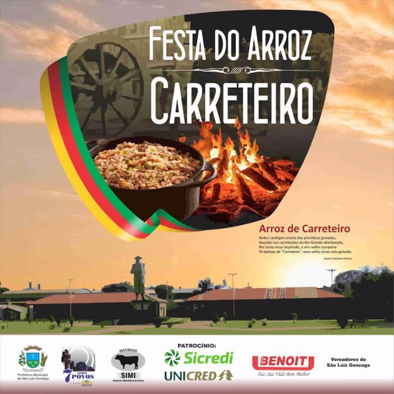 Domingo é dia de arroz carreteiro no Complexo Turístico Jayme Caetano Braun